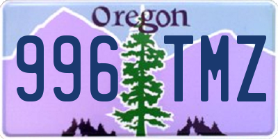 OR license plate 996TMZ