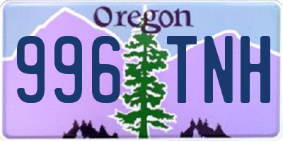 OR license plate 996TNH
