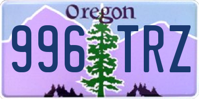 OR license plate 996TRZ