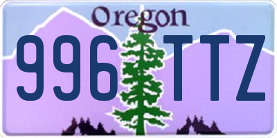 OR license plate 996TTZ