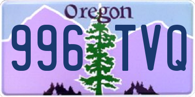 OR license plate 996TVQ