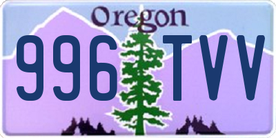 OR license plate 996TVV
