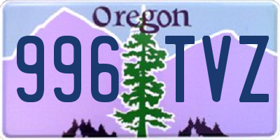OR license plate 996TVZ