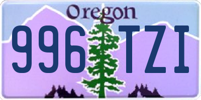 OR license plate 996TZI