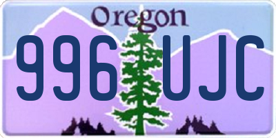 OR license plate 996UJC