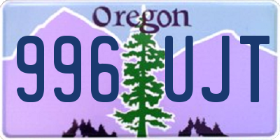 OR license plate 996UJT