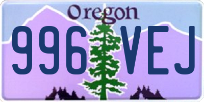 OR license plate 996VEJ