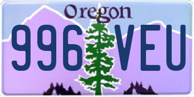 OR license plate 996VEU