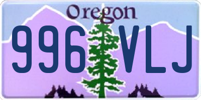 OR license plate 996VLJ