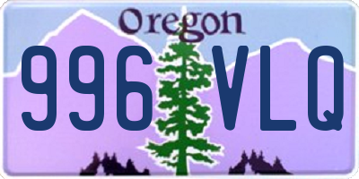 OR license plate 996VLQ