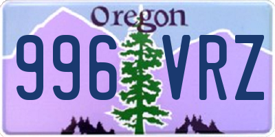 OR license plate 996VRZ