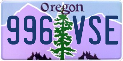 OR license plate 996VSE