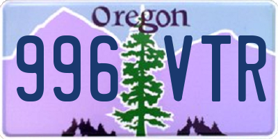 OR license plate 996VTR