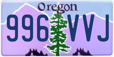 OR license plate 996VVJ