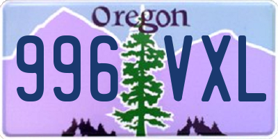 OR license plate 996VXL