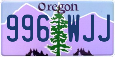 OR license plate 996WJJ