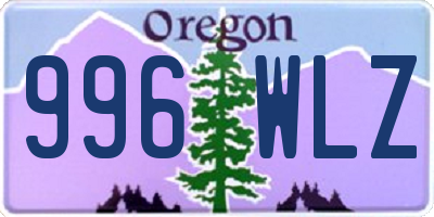 OR license plate 996WLZ