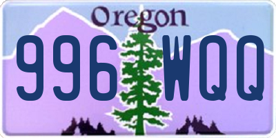 OR license plate 996WQQ