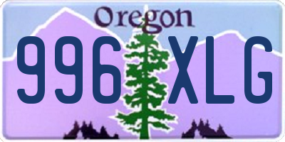OR license plate 996XLG