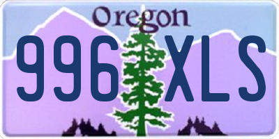 OR license plate 996XLS