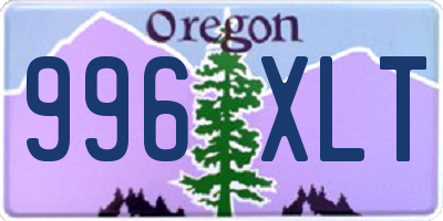OR license plate 996XLT