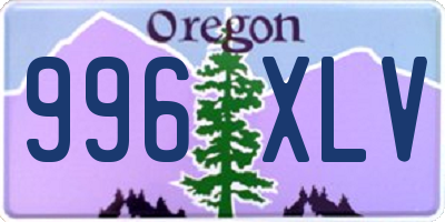 OR license plate 996XLV