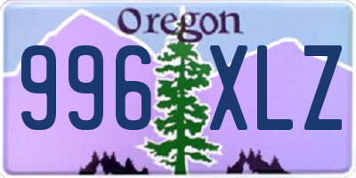 OR license plate 996XLZ