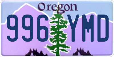 OR license plate 996YMD