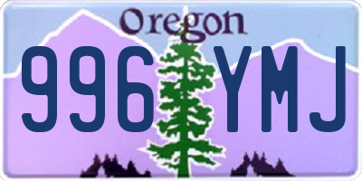 OR license plate 996YMJ