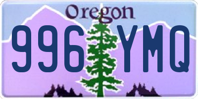 OR license plate 996YMQ