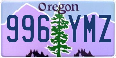 OR license plate 996YMZ