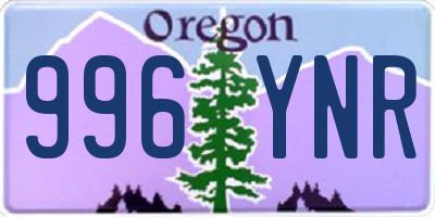 OR license plate 996YNR