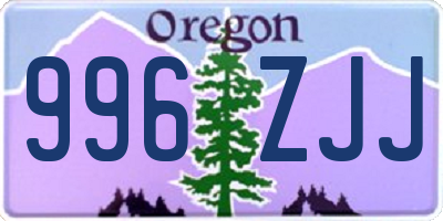 OR license plate 996ZJJ