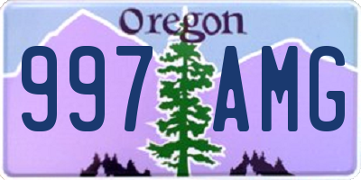 OR license plate 997AMG