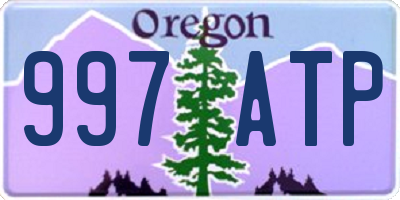 OR license plate 997ATP