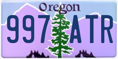 OR license plate 997ATR