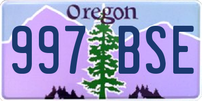 OR license plate 997BSE