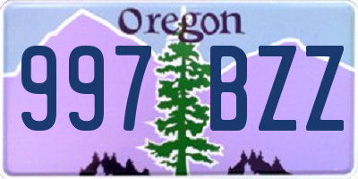 OR license plate 997BZZ