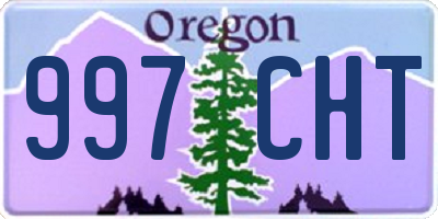 OR license plate 997CHT