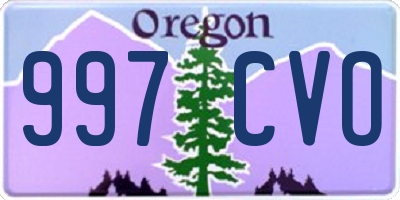OR license plate 997CVO