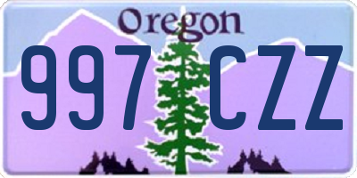 OR license plate 997CZZ