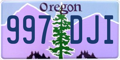 OR license plate 997DJI