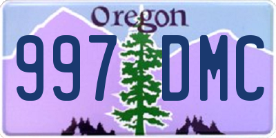 OR license plate 997DMC