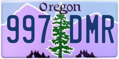 OR license plate 997DMR