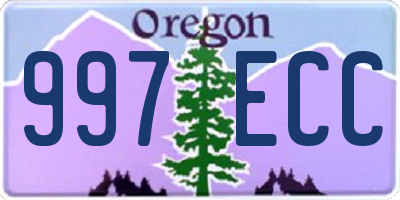 OR license plate 997ECC