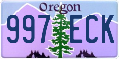 OR license plate 997ECK