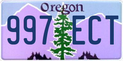 OR license plate 997ECT