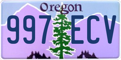 OR license plate 997ECV