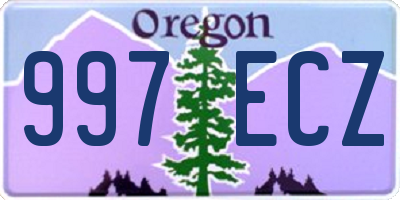 OR license plate 997ECZ