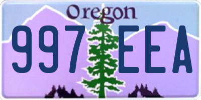 OR license plate 997EEA